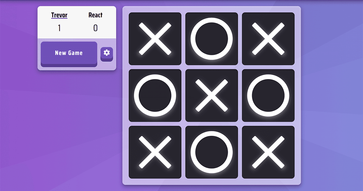 Tic Tac Toe site preview